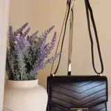 Chanel Chevron Medal Flap Bag