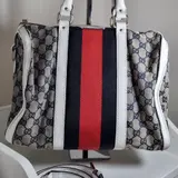 Gucci Vintage Web Boston Bag