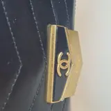 Chanel Chevron Medal Flap Bag